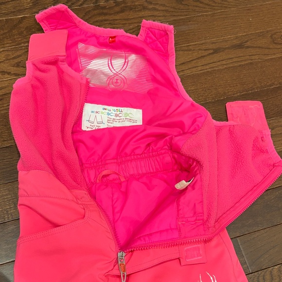 Spyder Girls Snow Bib Size 4 Pink Insulated Ski Pants Small to Tall - Picture 5 of 16